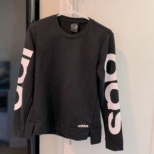 Adidas black crew neck, size: (XS)